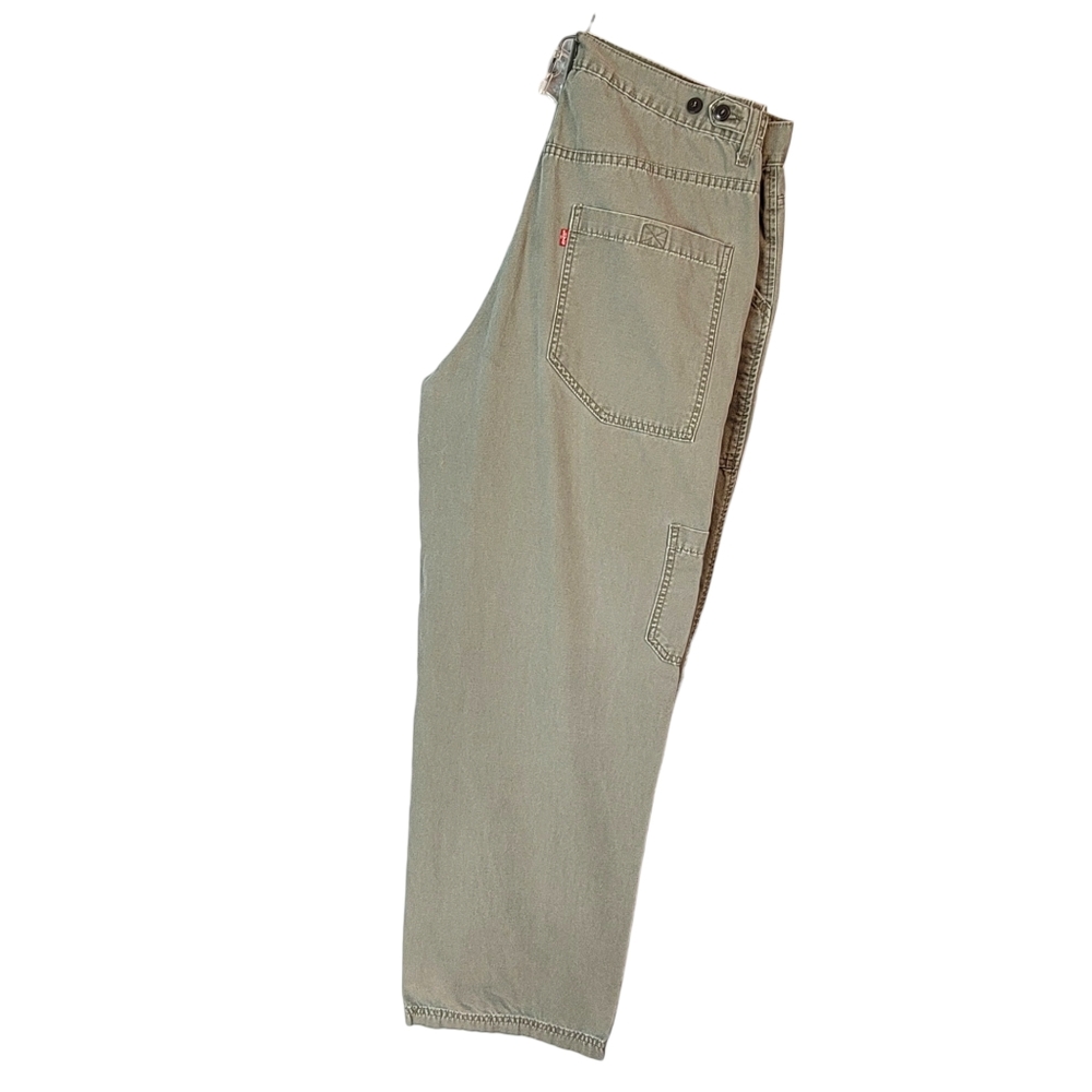 Levi's Extra Wide Leg Army Green Military Workwear Streetwear Vibes Pants 36x32 - Picture 3 of 16